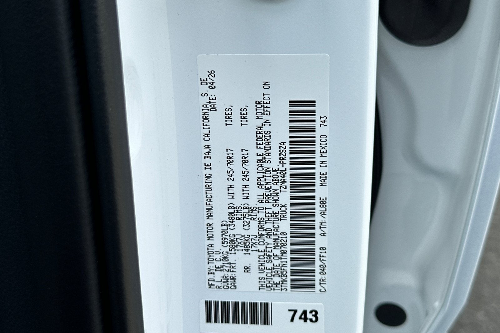 2026 Toyota Tacoma SR5