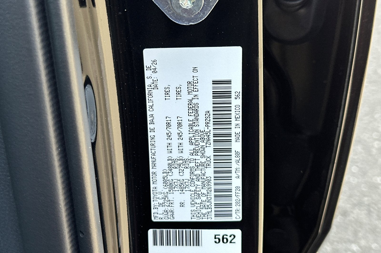 2026 Toyota Tacoma SR5