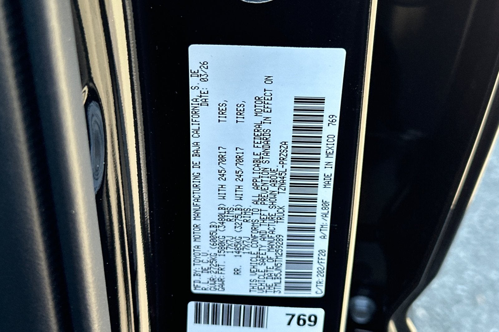2026 Toyota Tacoma SR5