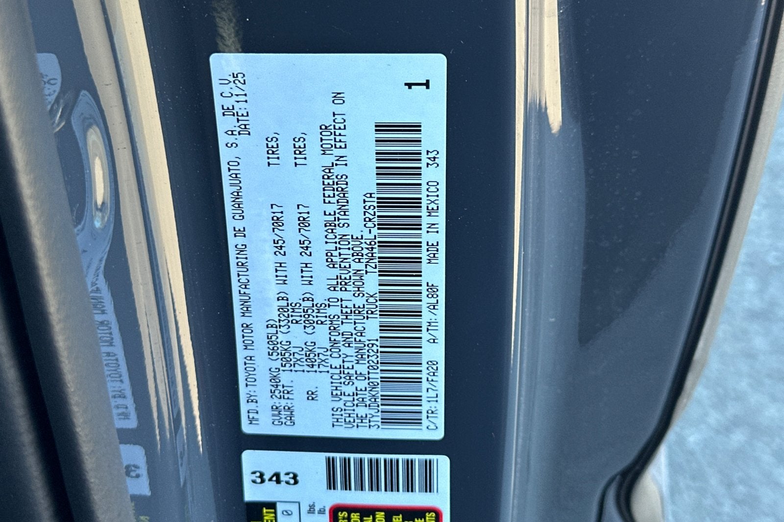 2026 Toyota Tacoma SR