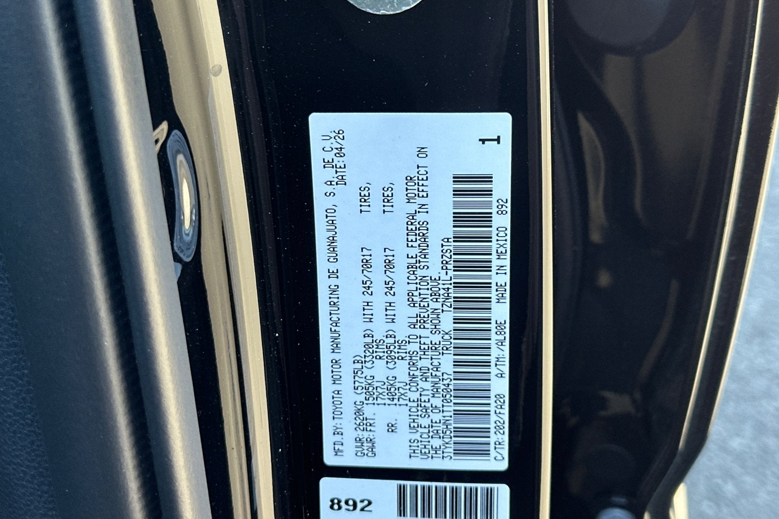 2026 Toyota Tacoma SR