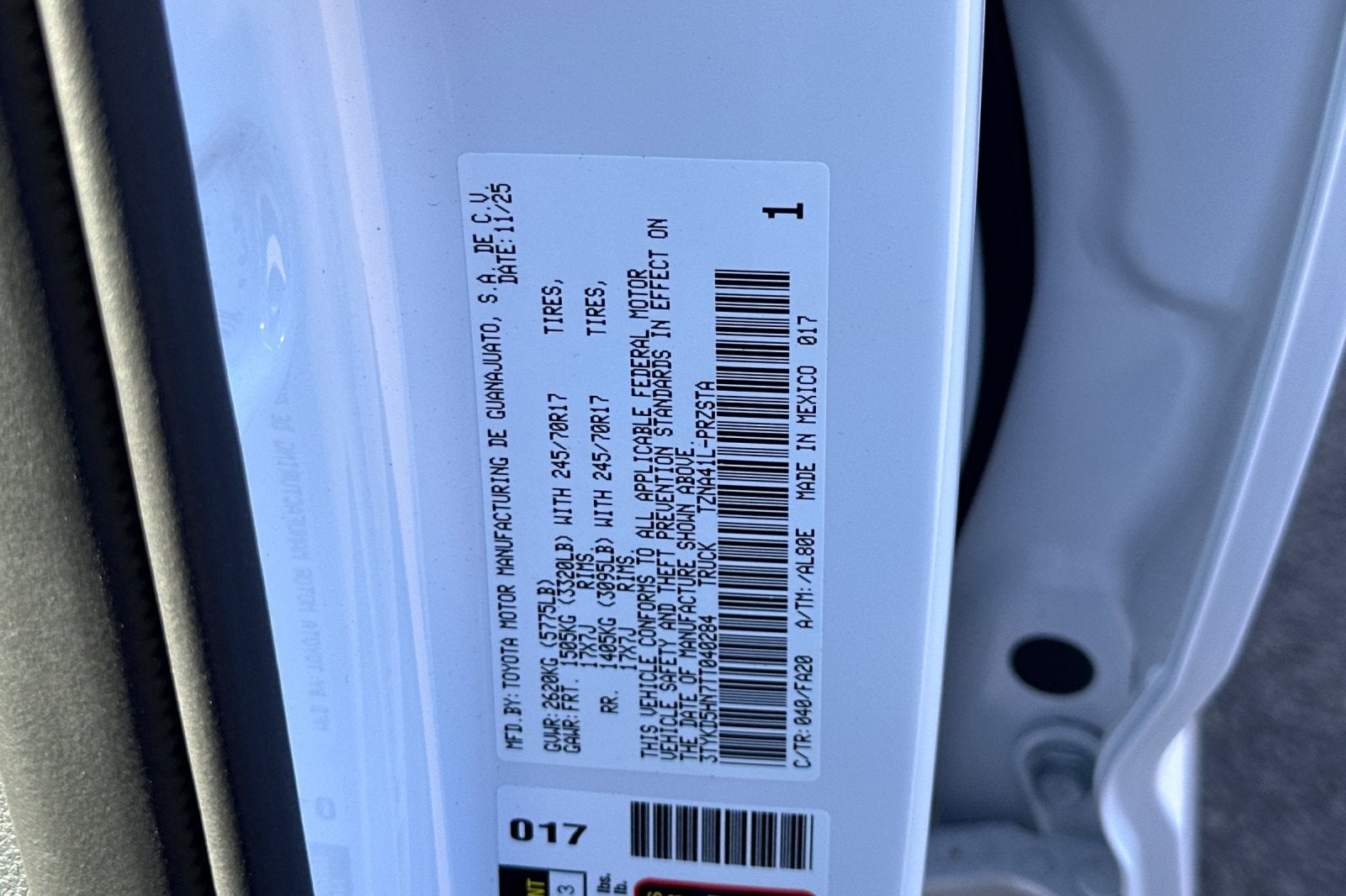 2026 Toyota Tacoma SR