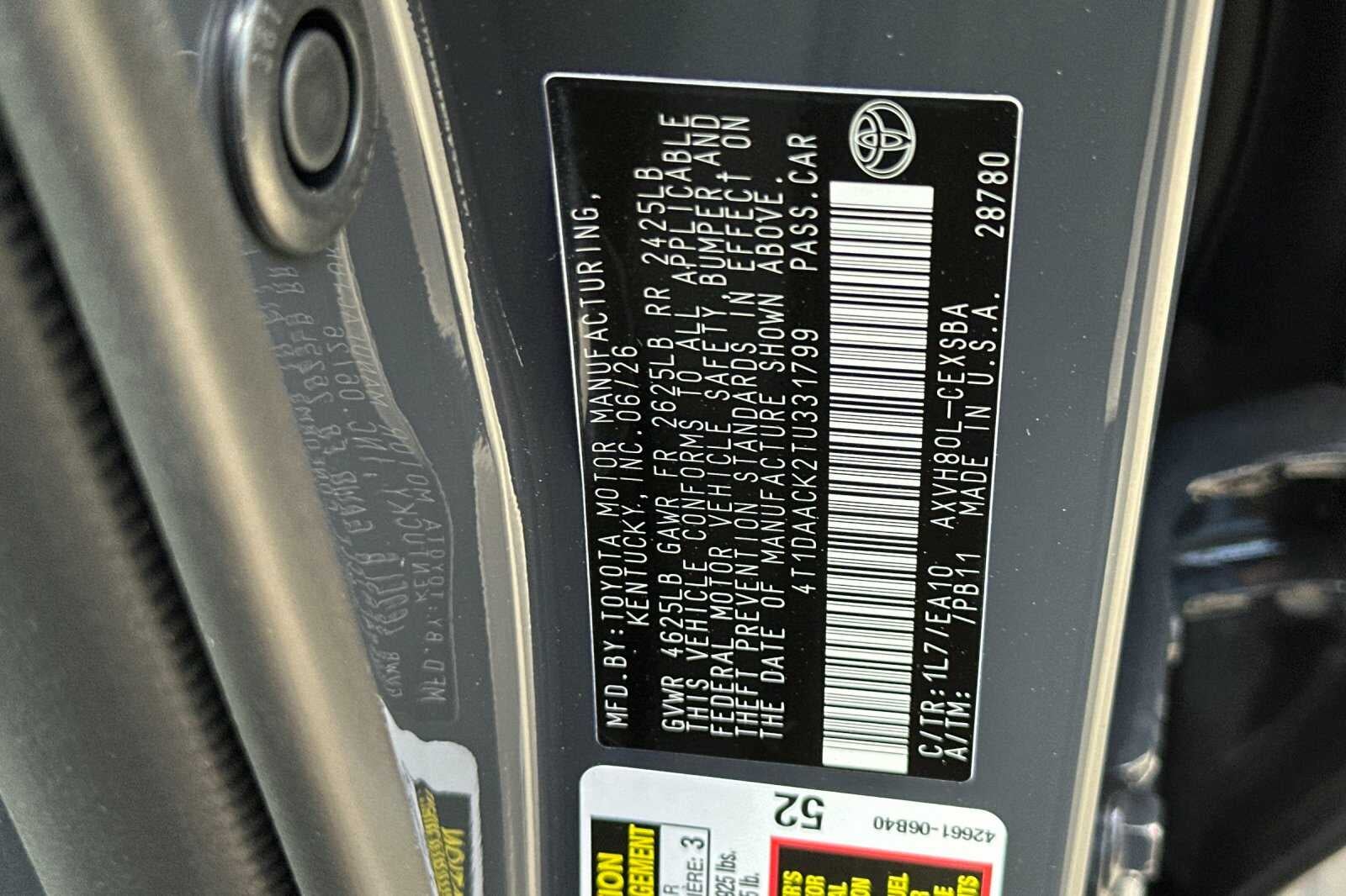 2026 Toyota Camry SE