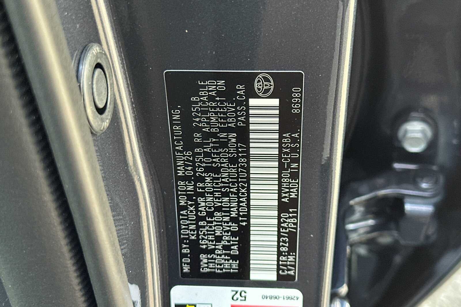 2026 Toyota Camry SE