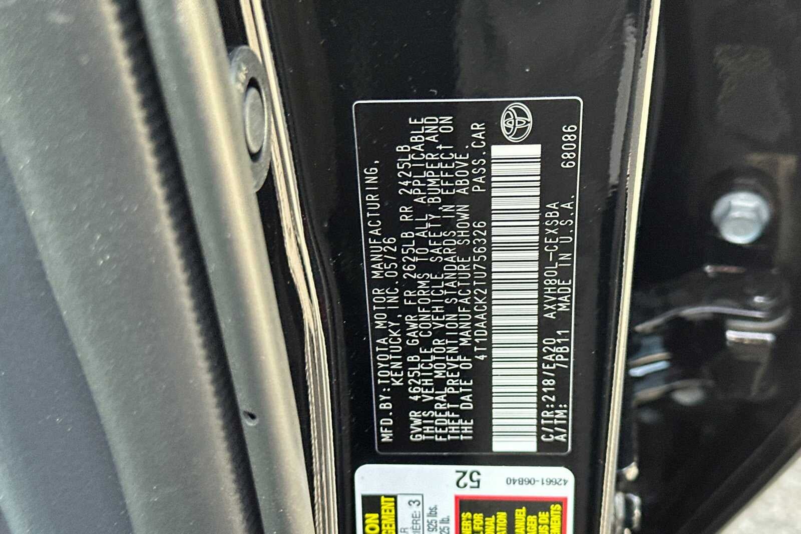 2026 Toyota Camry SE