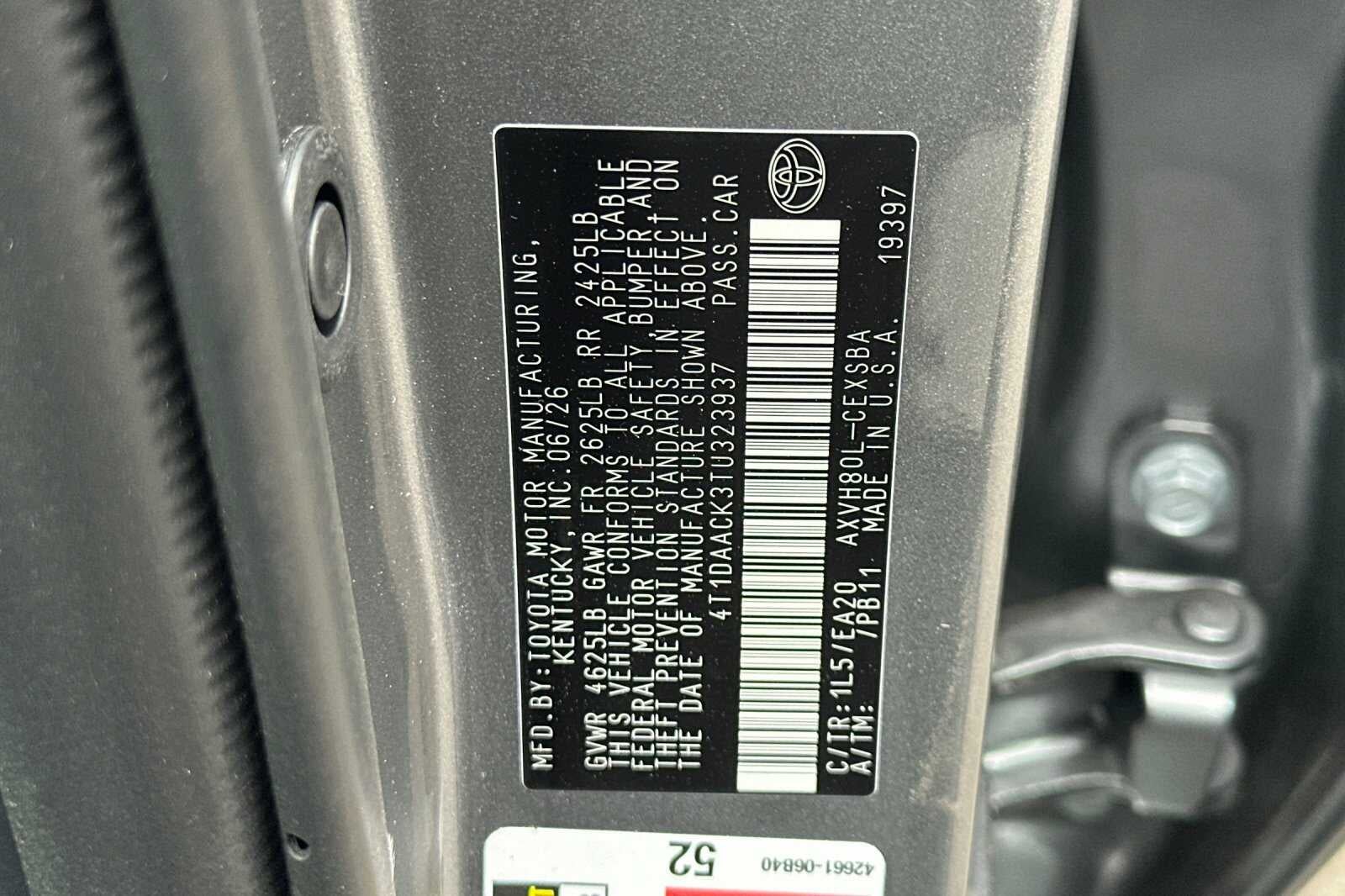 2026 Toyota Camry SE