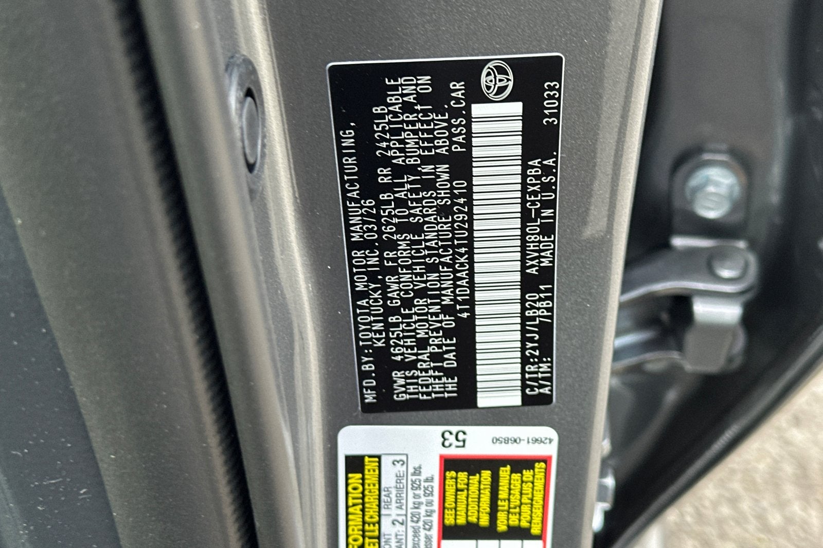 2026 Toyota Camry XSE