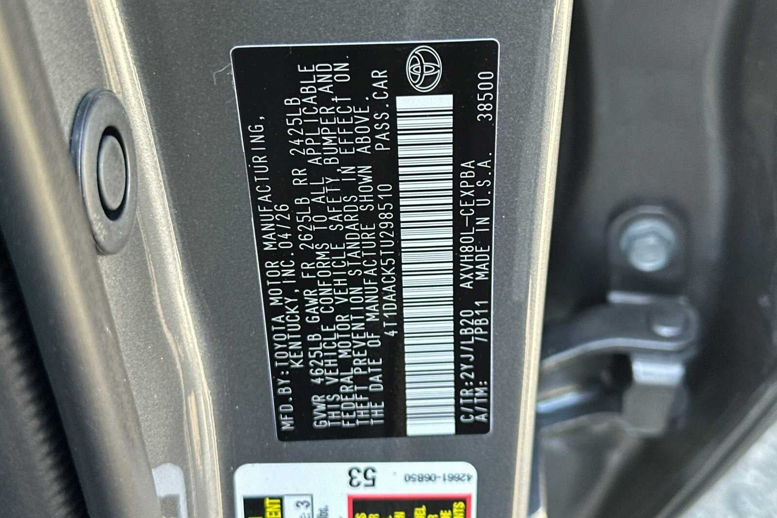 2026 Toyota Camry XSE