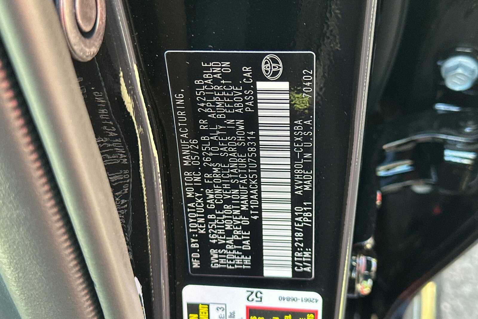 2026 Toyota Camry SE
