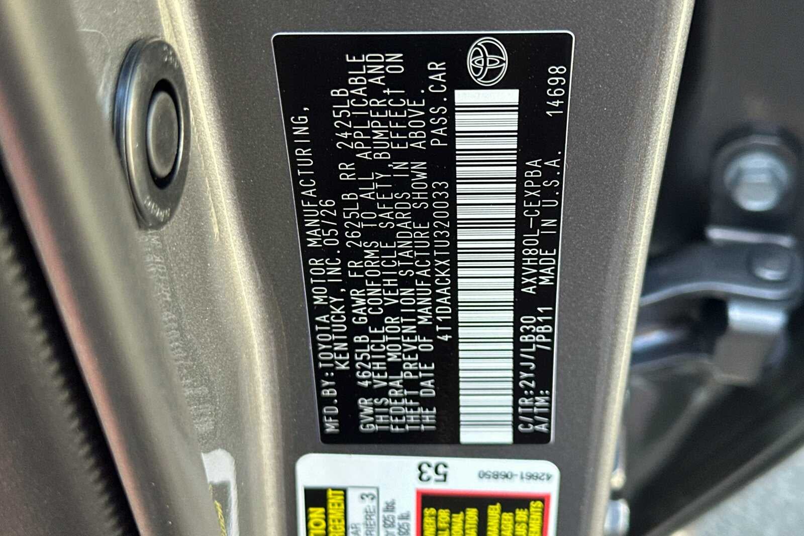 2026 Toyota Camry XSE