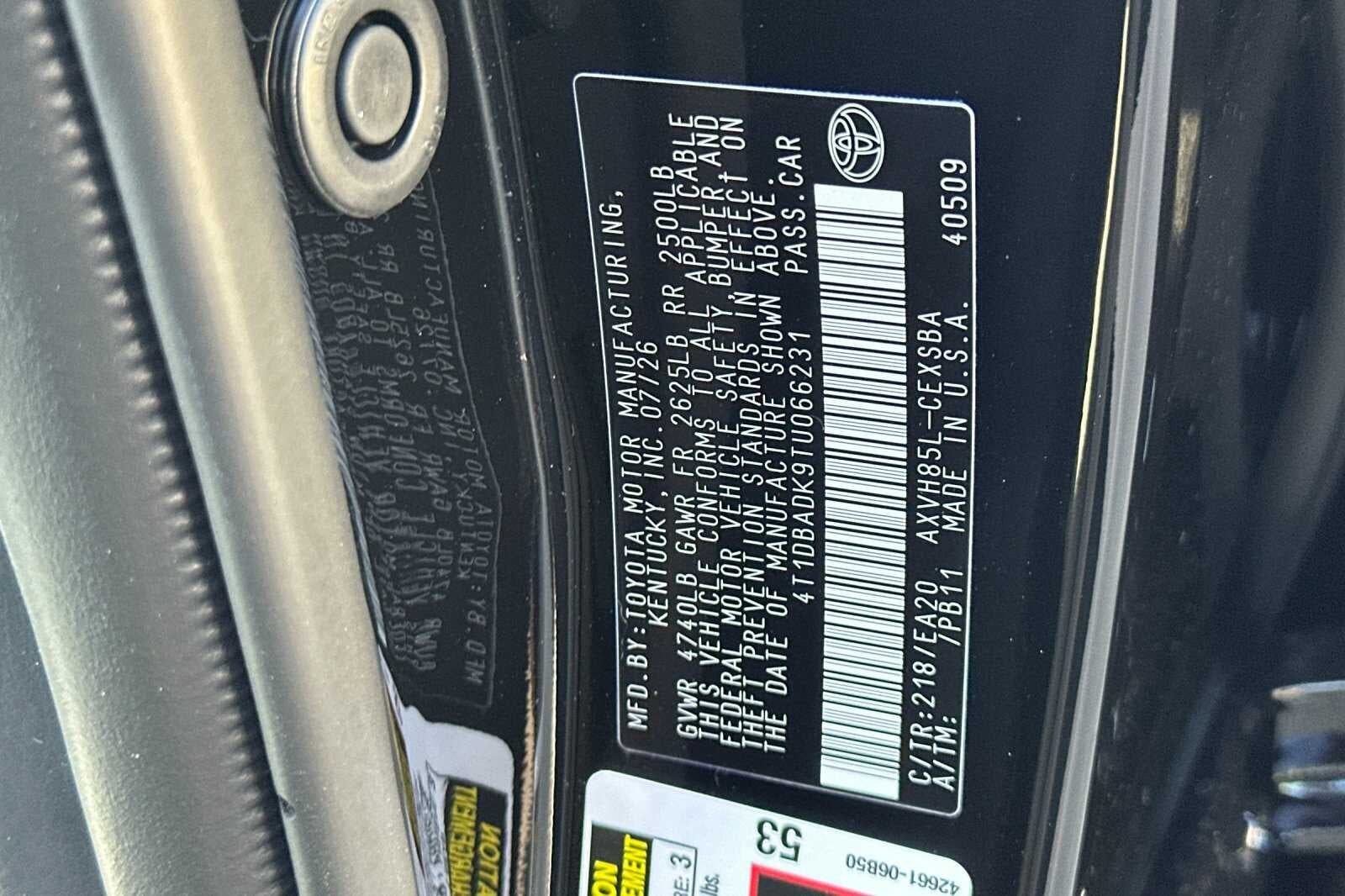 2026 Toyota Camry Nightshade AWD
