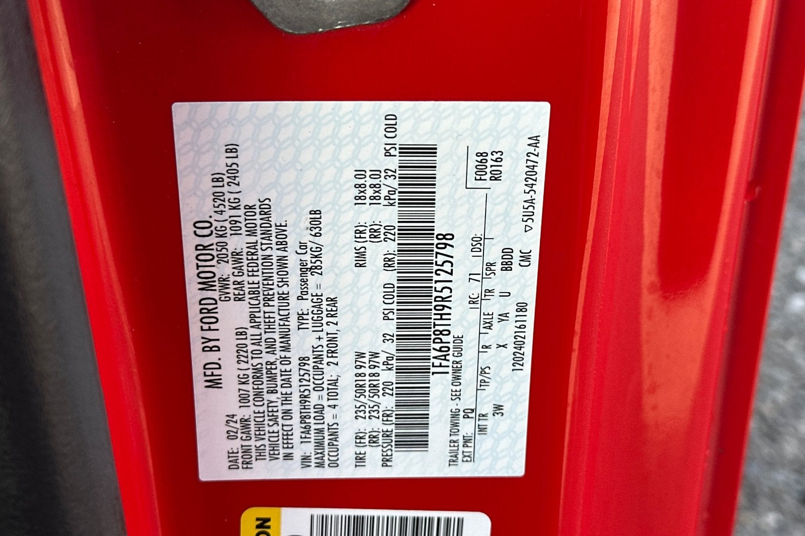 2024 Ford Mustang EcoBoost Premium 2D Coupe