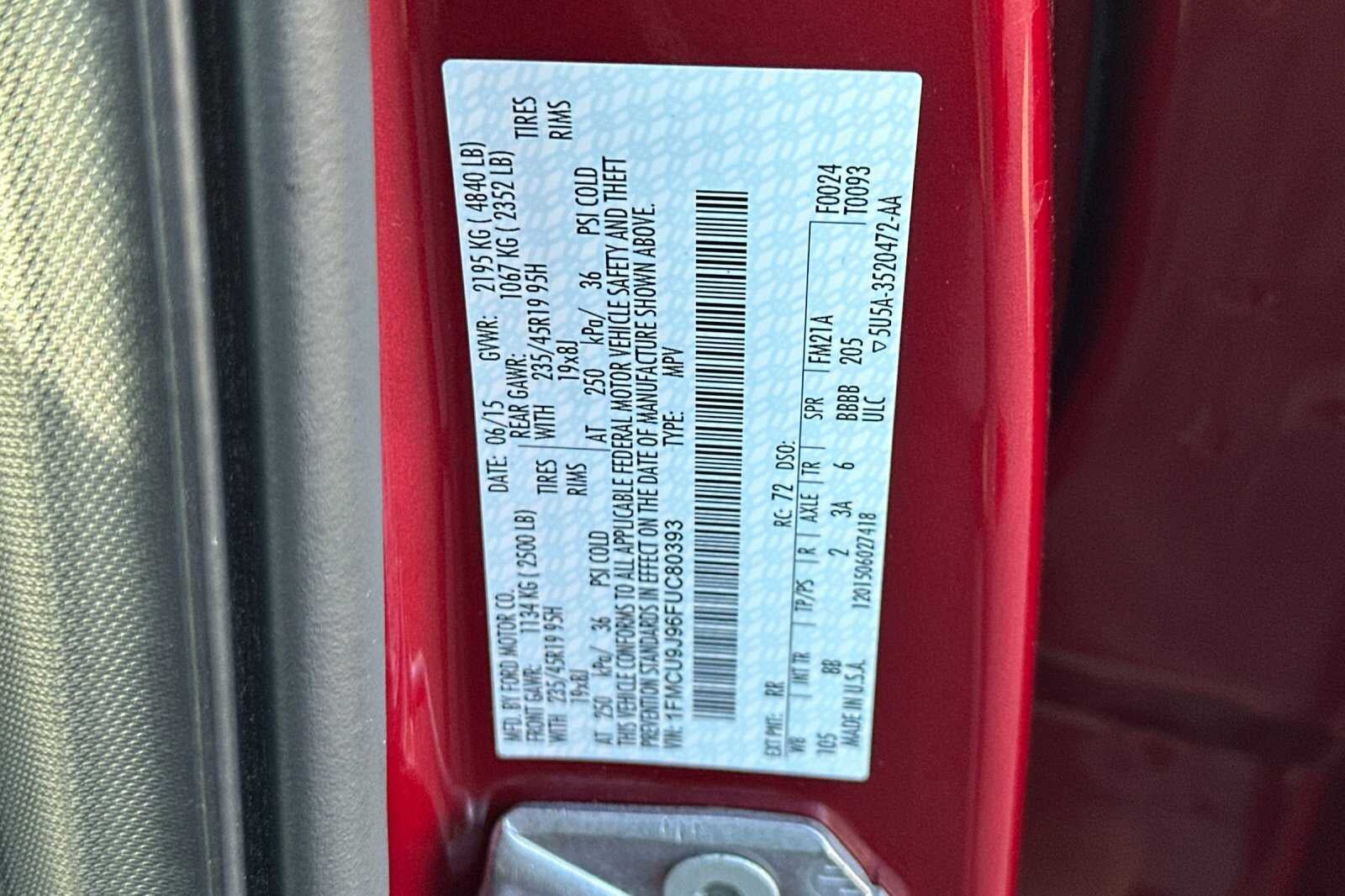 2015 Ford Escape Titanium