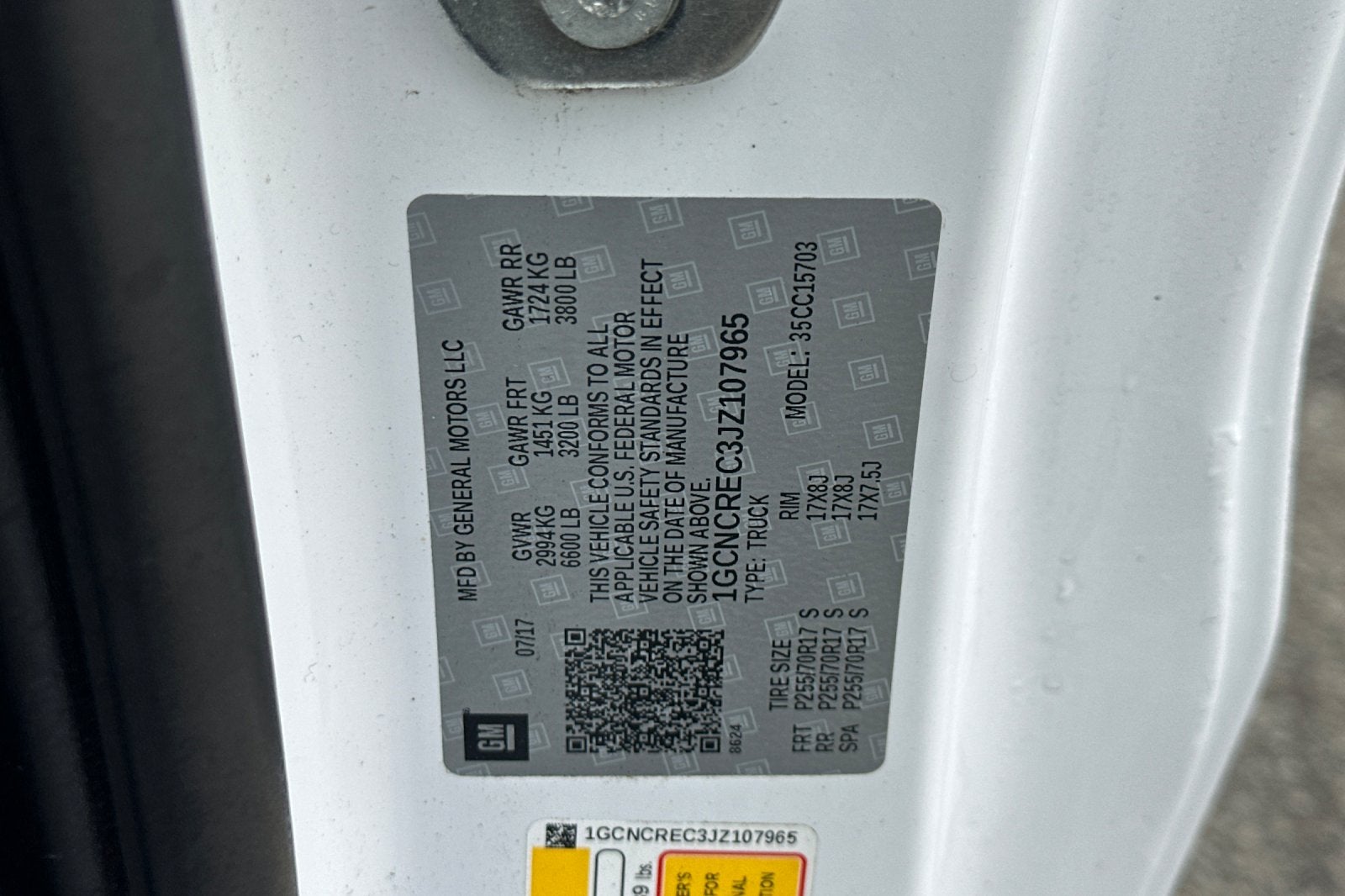 2018 Chevrolet Silverado 1500 LT