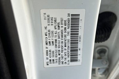 2016 Honda Accord Sedan LX
