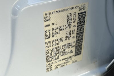 2023 Nissan Frontier SV