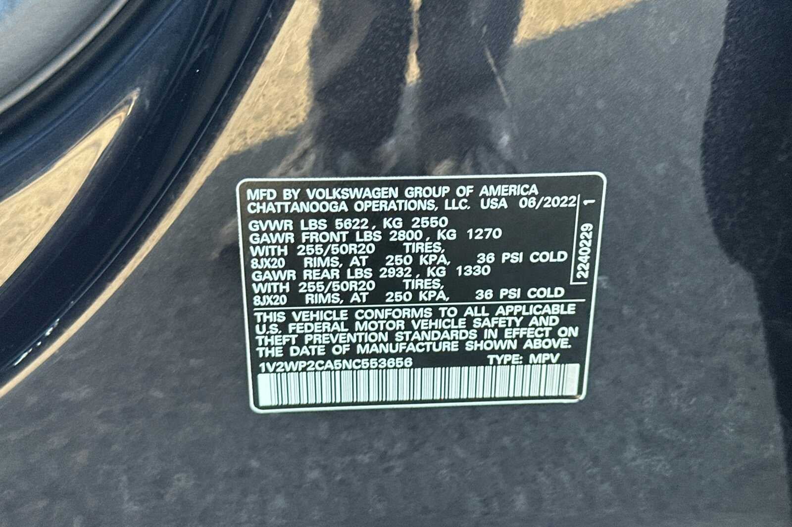 2022 Volkswagen Atlas 2.0T SE w/Technology