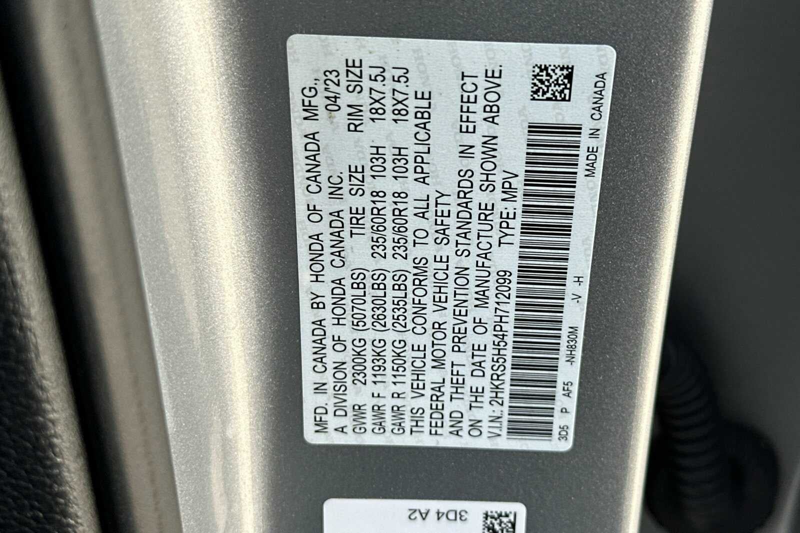 2023 Honda CR-V Hybrid Sport