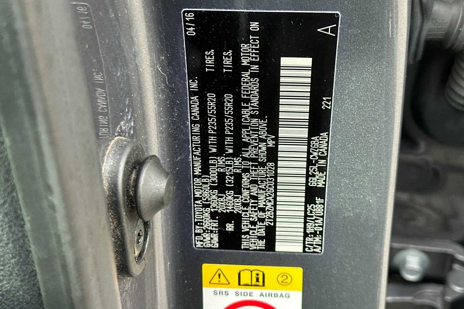 2016 Lexus RX 350 350 4D Sport Utility