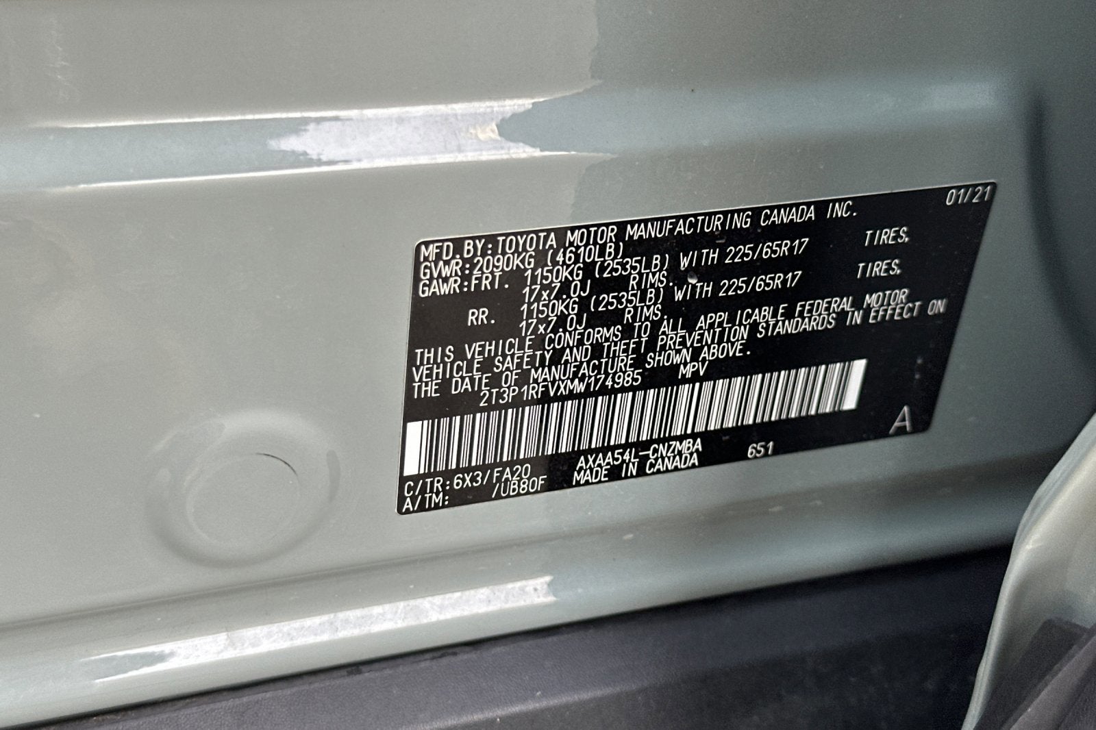 2021 Toyota RAV4 XLE