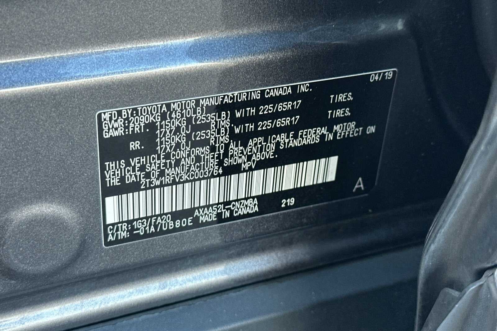 2019 Toyota RAV4 XLE