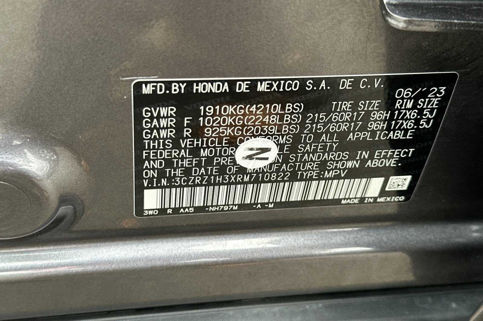 2024 Honda HR-V LX
