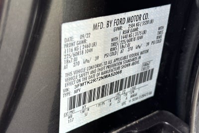 2022 Ford Mustang Mach-E California Route 1