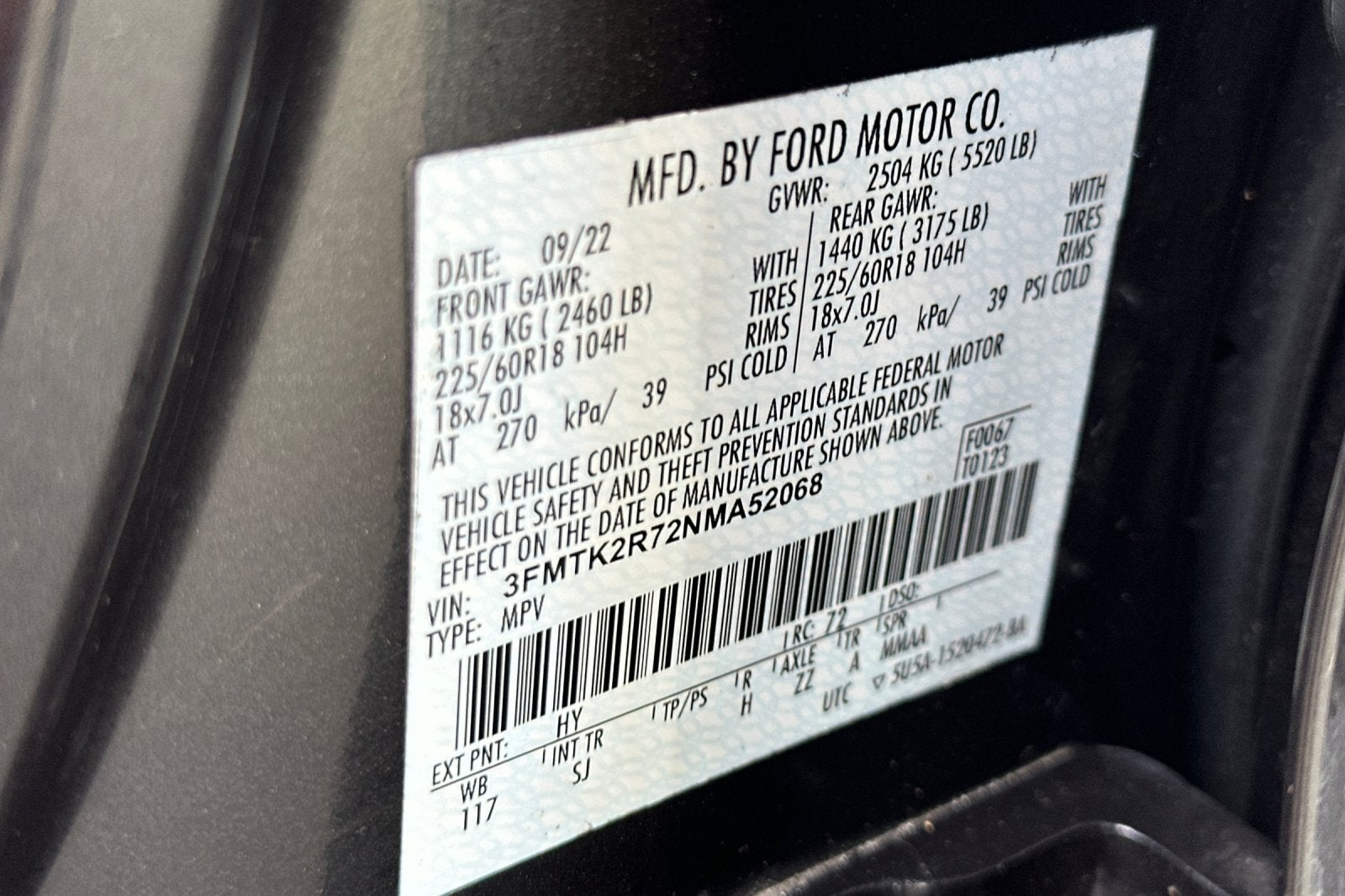 2022 Ford Mustang Mach-E California Route 1
