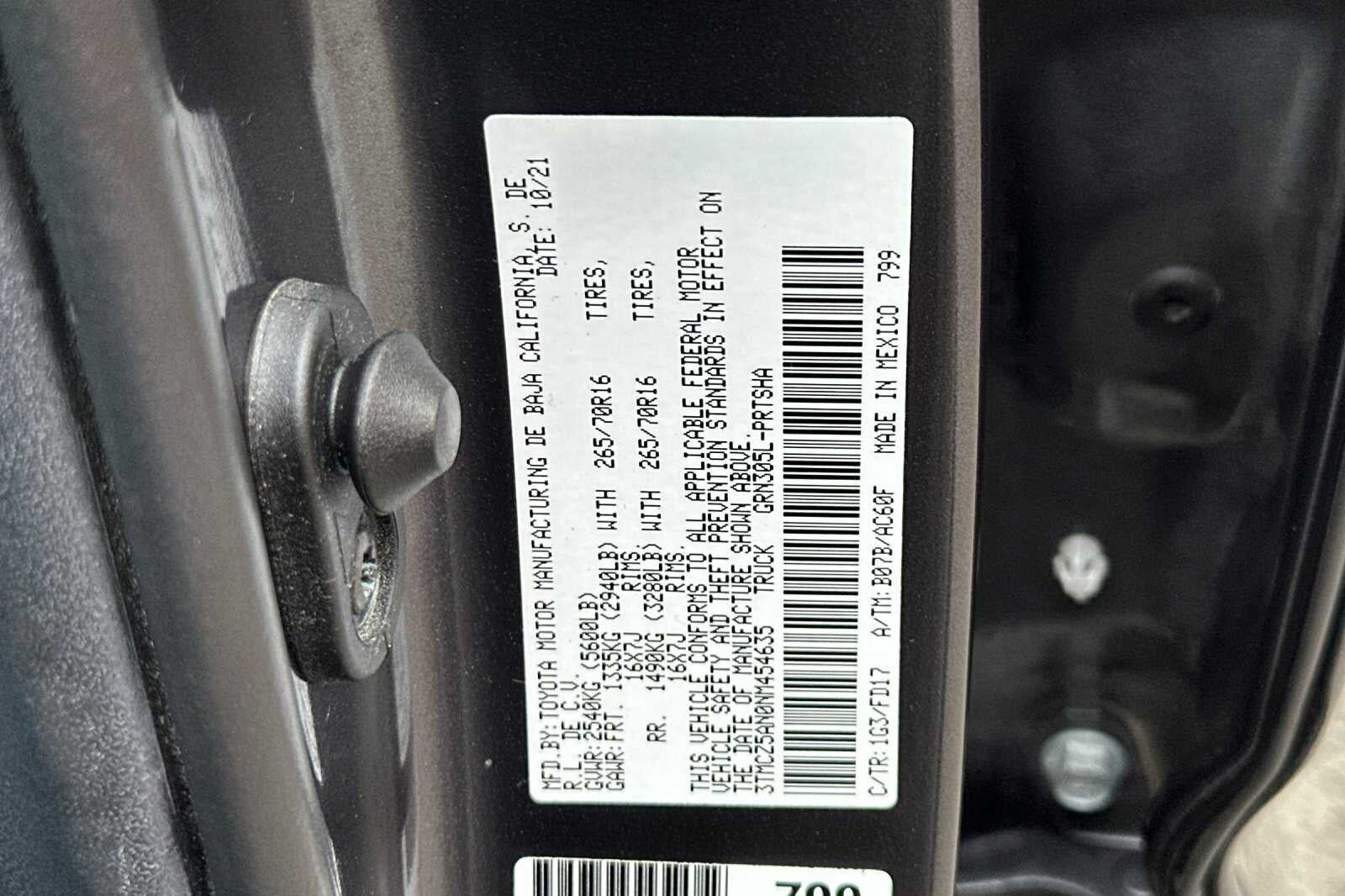 2022 Toyota Tacoma 4WD TRD Off-Road 4D Double Cab