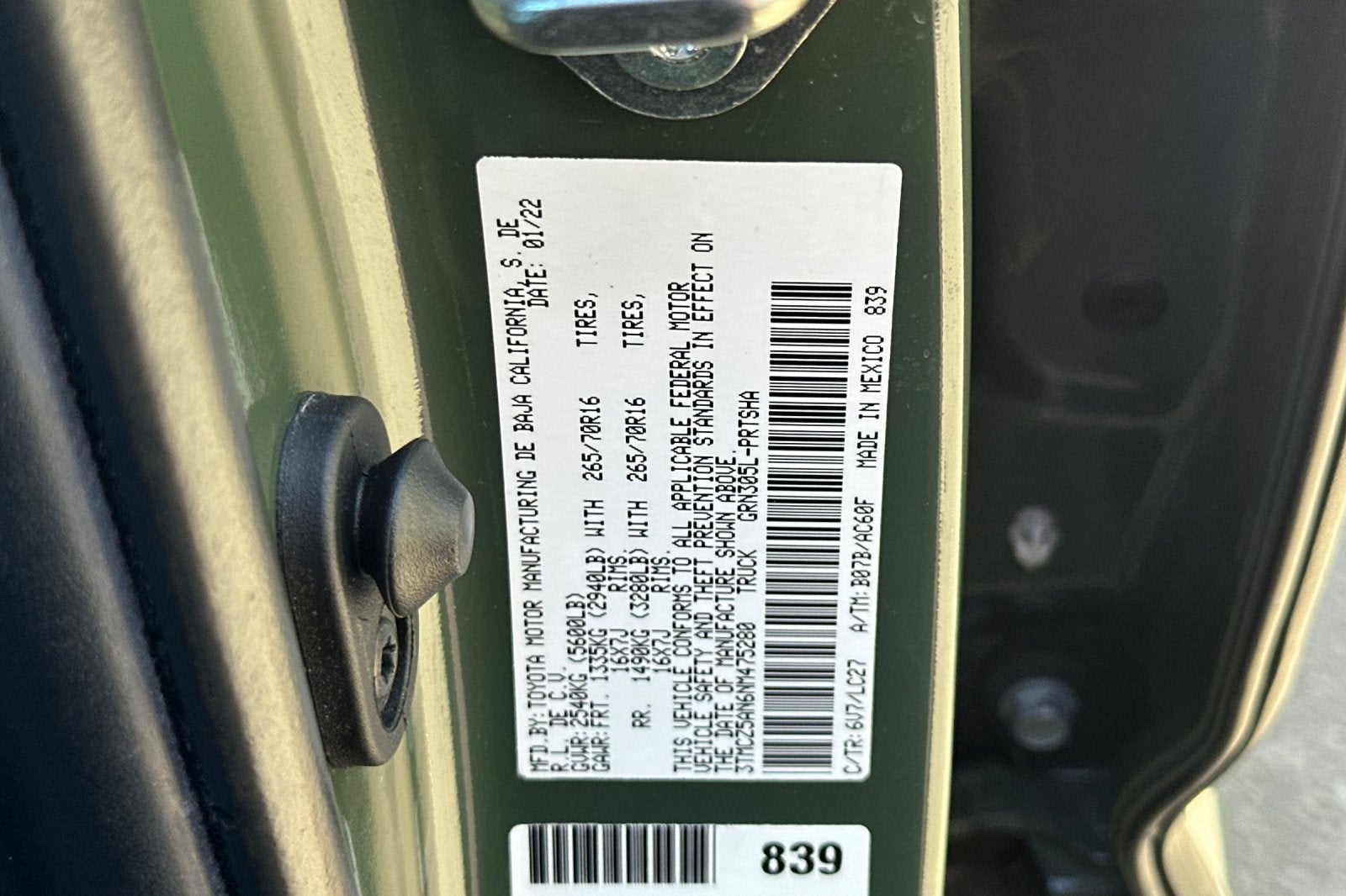 2022 Toyota Tacoma 4WD TRD Off-Road 4D Double Cab