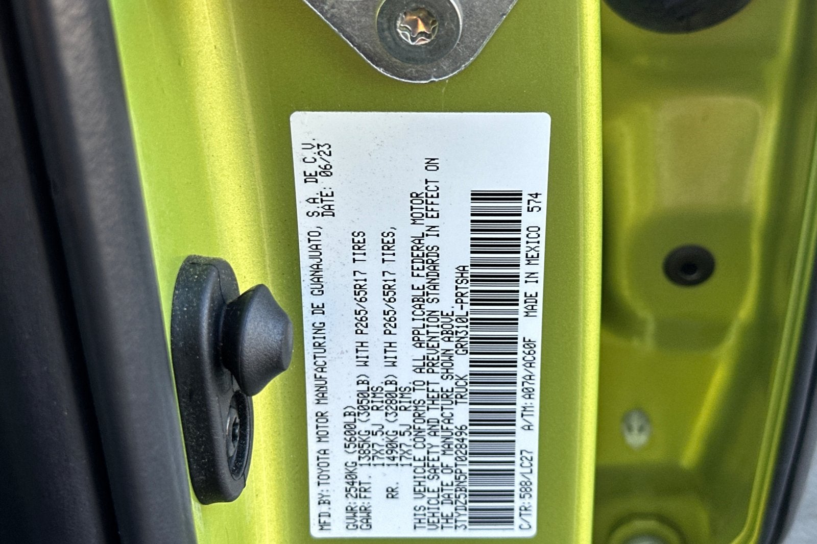 2023 Toyota Tacoma 4WD TRD Sport 4D Double Cab