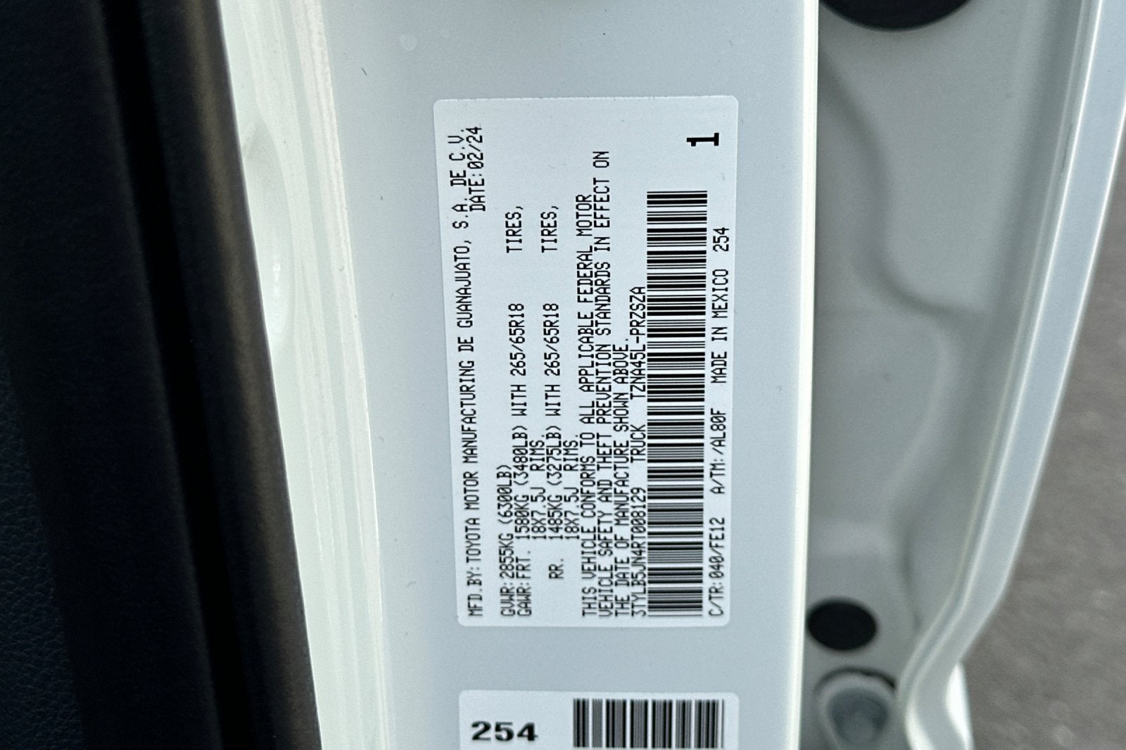 2024 Toyota Tacoma 4WD TRD Sport 4D Double Cab
