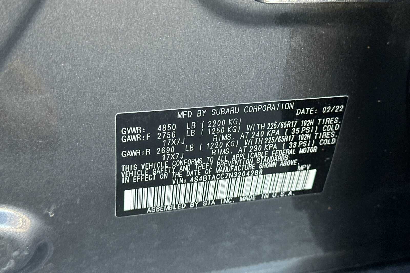 2022 Subaru Outback Premium