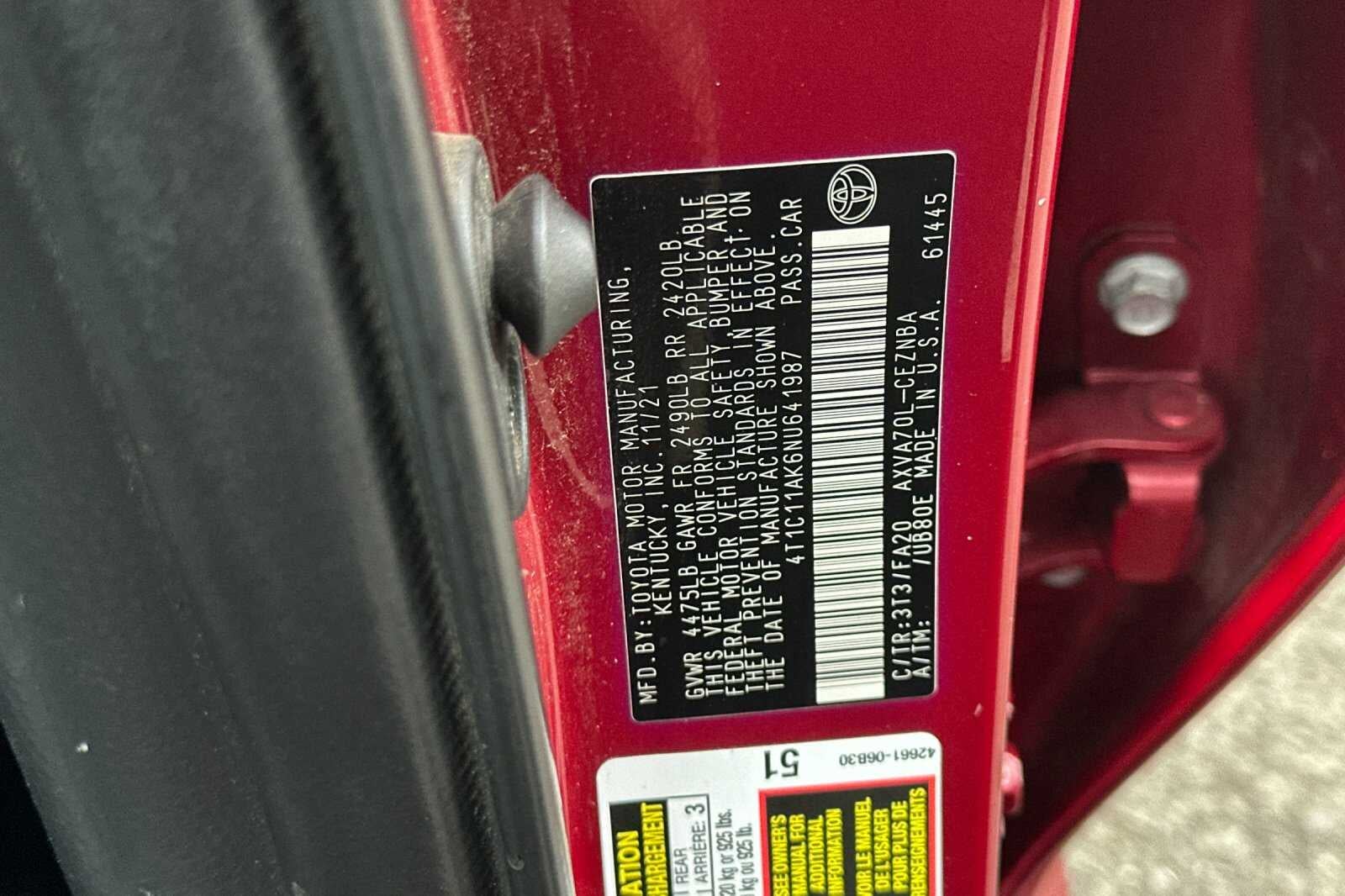 2022 Toyota Camry LE