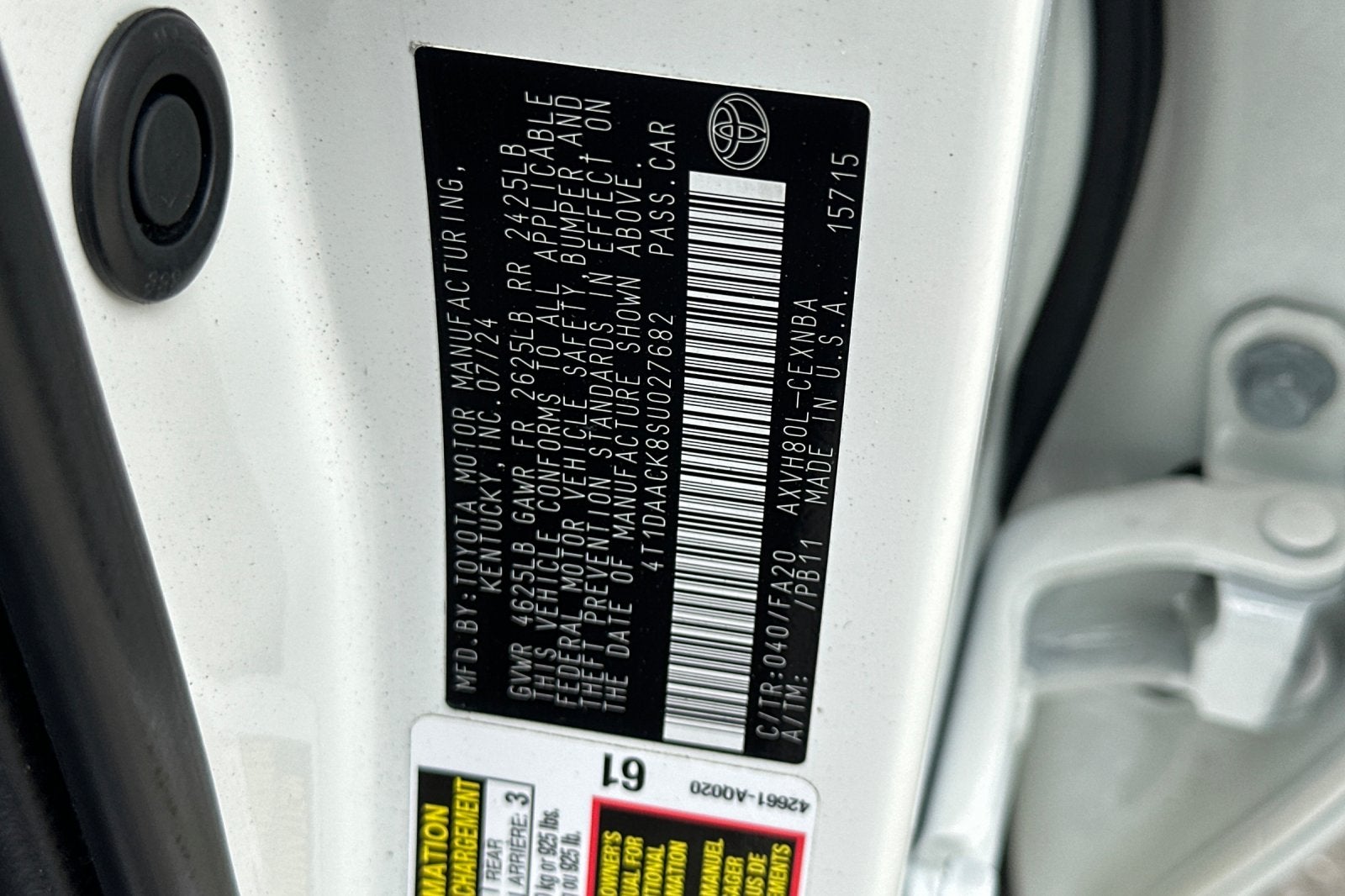 2025 Toyota Camry LE 4D Sedan