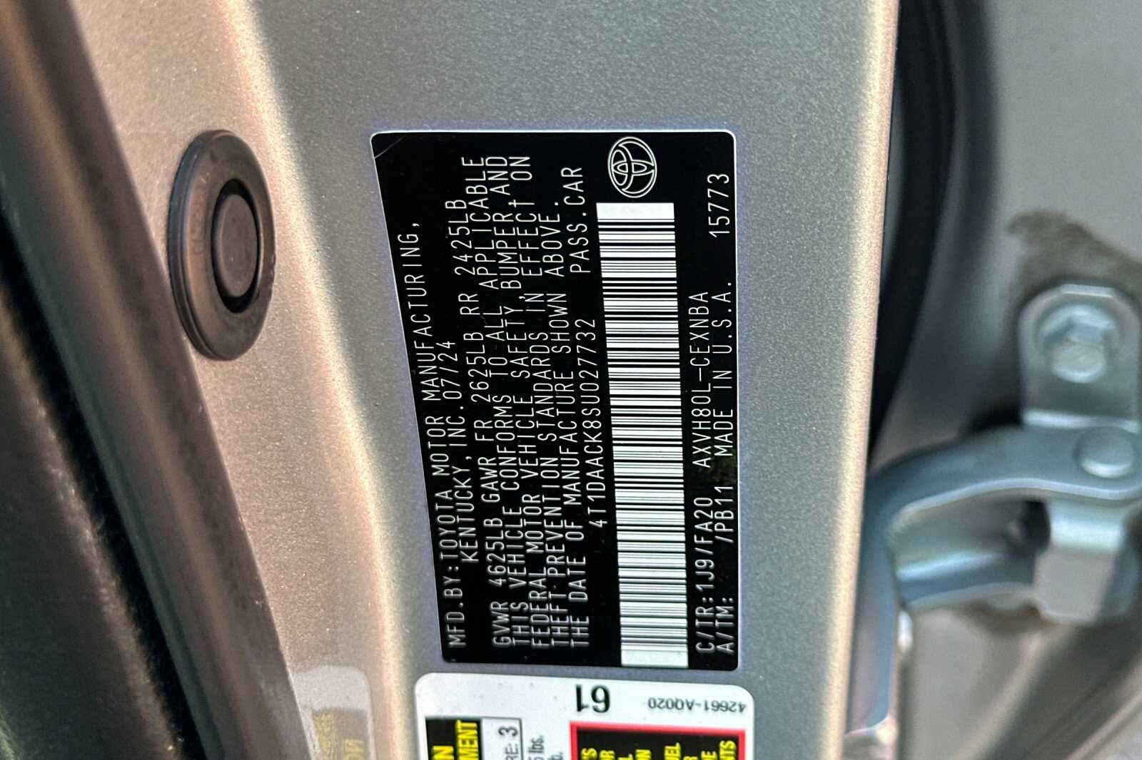 2025 Toyota Camry LE 4D Sedan