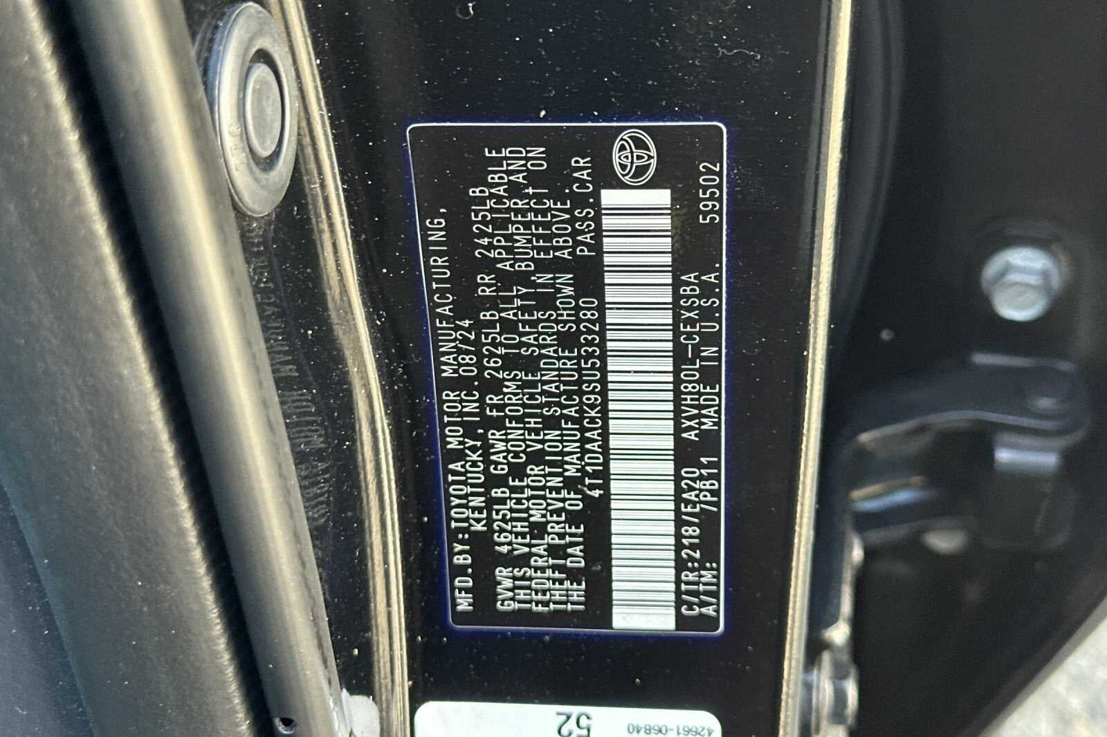 2025 Toyota Camry SE 4D Sedan