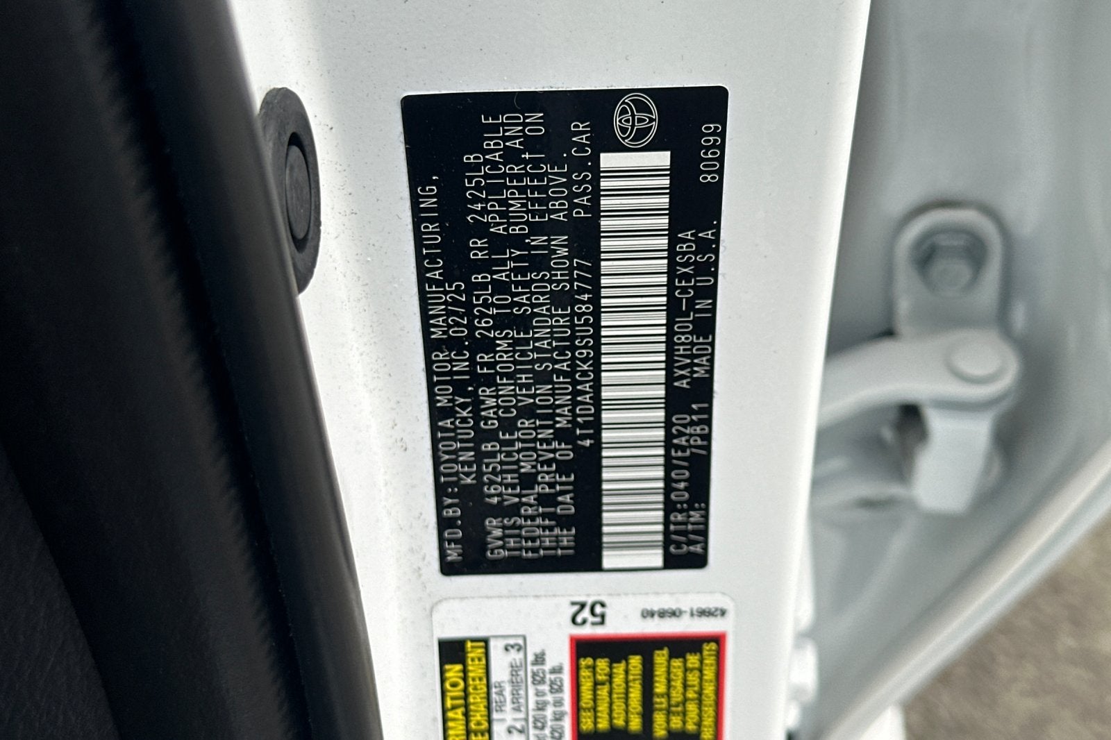 2025 Toyota Camry SE 4D Sedan