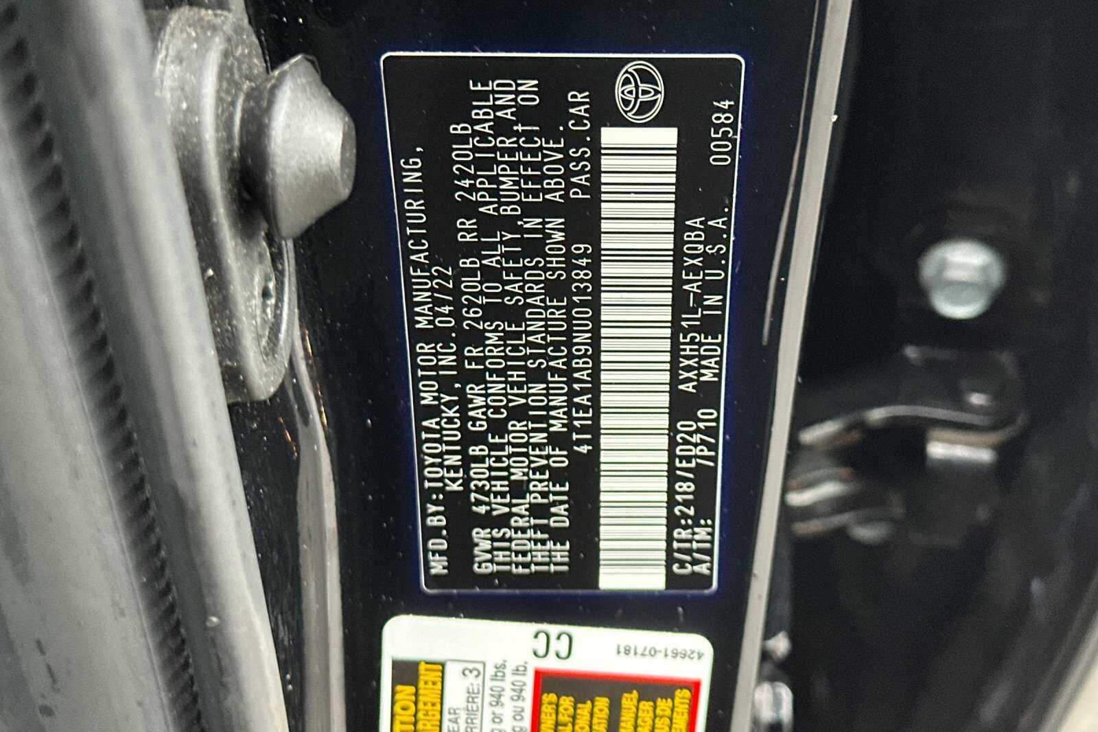 2022 Toyota Avalon Hybrid XSE Nightshade