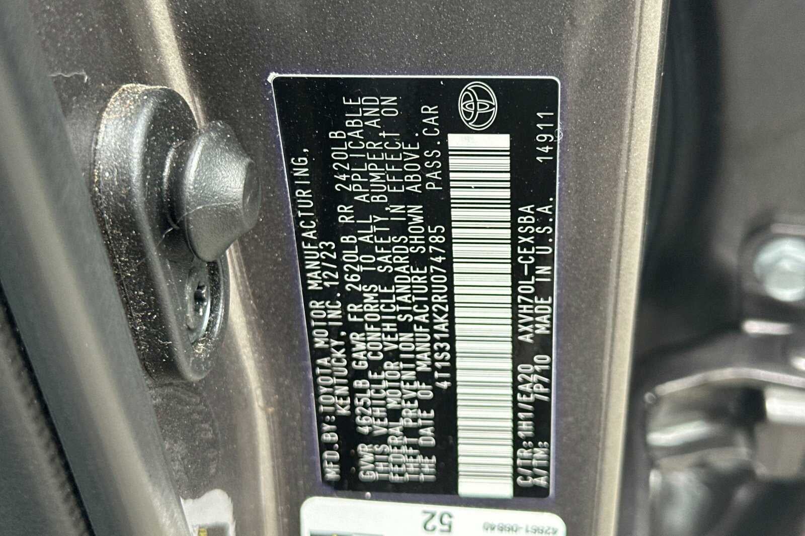 2024 Toyota Camry Hybrid SE 4D Sedan