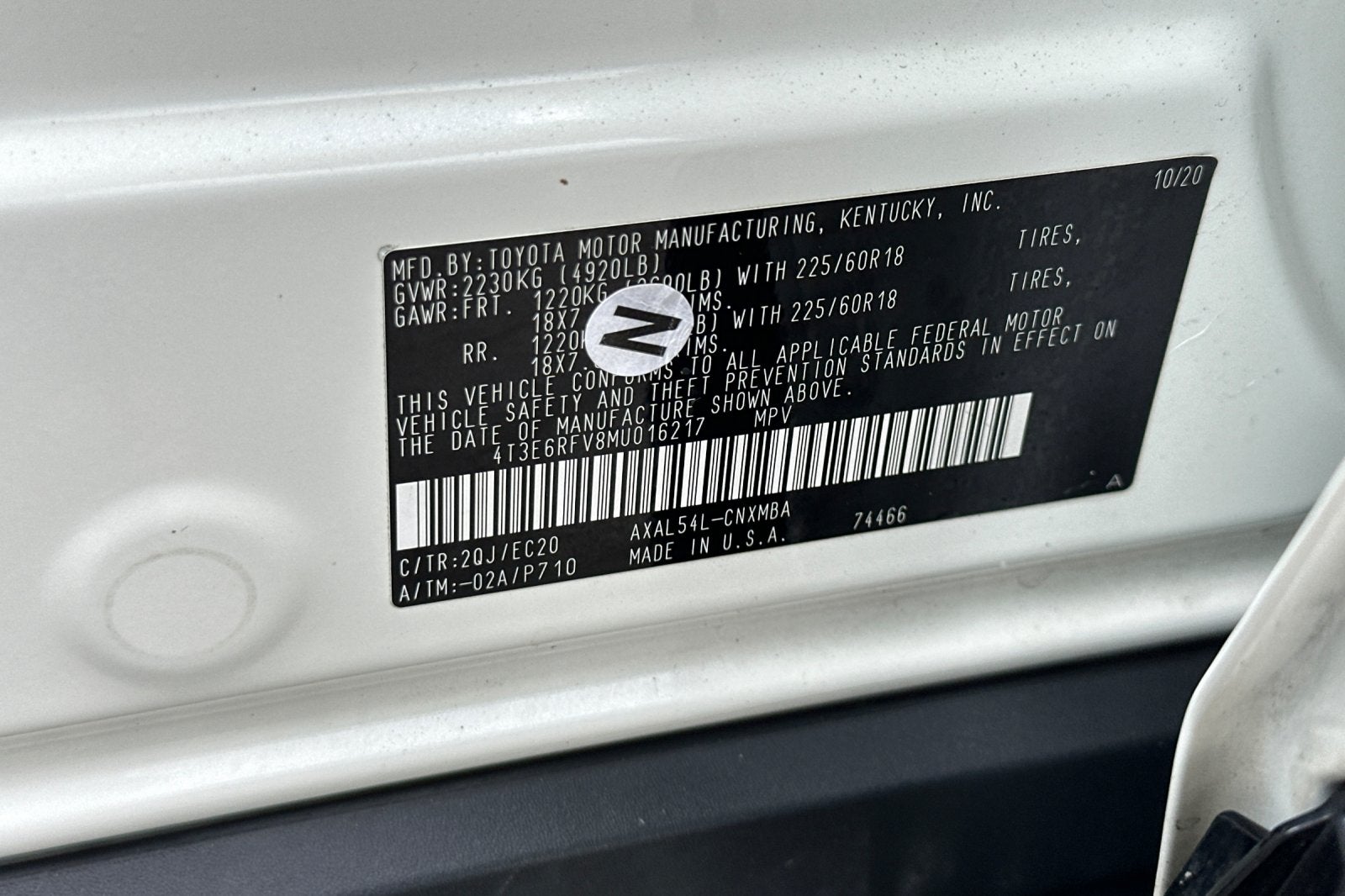 2021 Toyota RAV4 Hybrid XSE