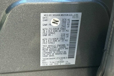 2023 Nissan Pathfinder SV