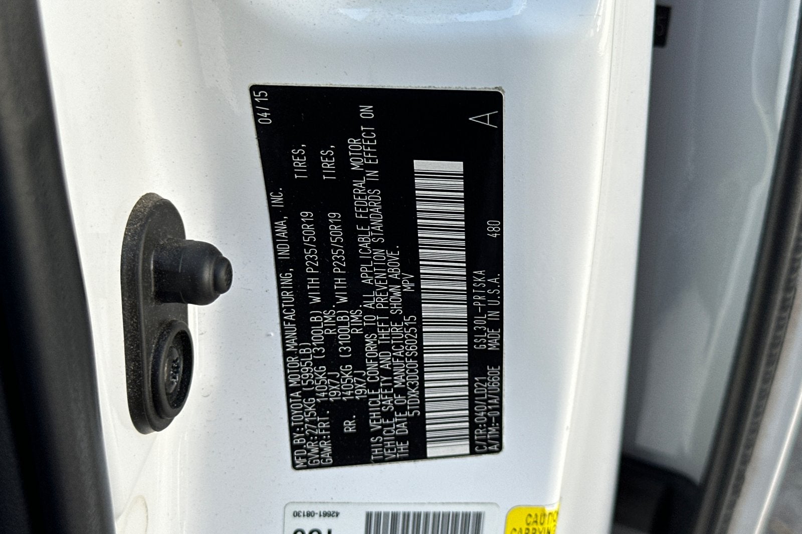 2015 Toyota Sienna 8 Passenger SE