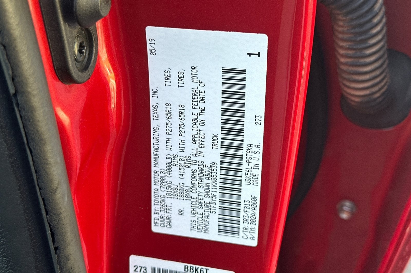 2019 Toyota Tundra 4WD SR5 4D CrewMax