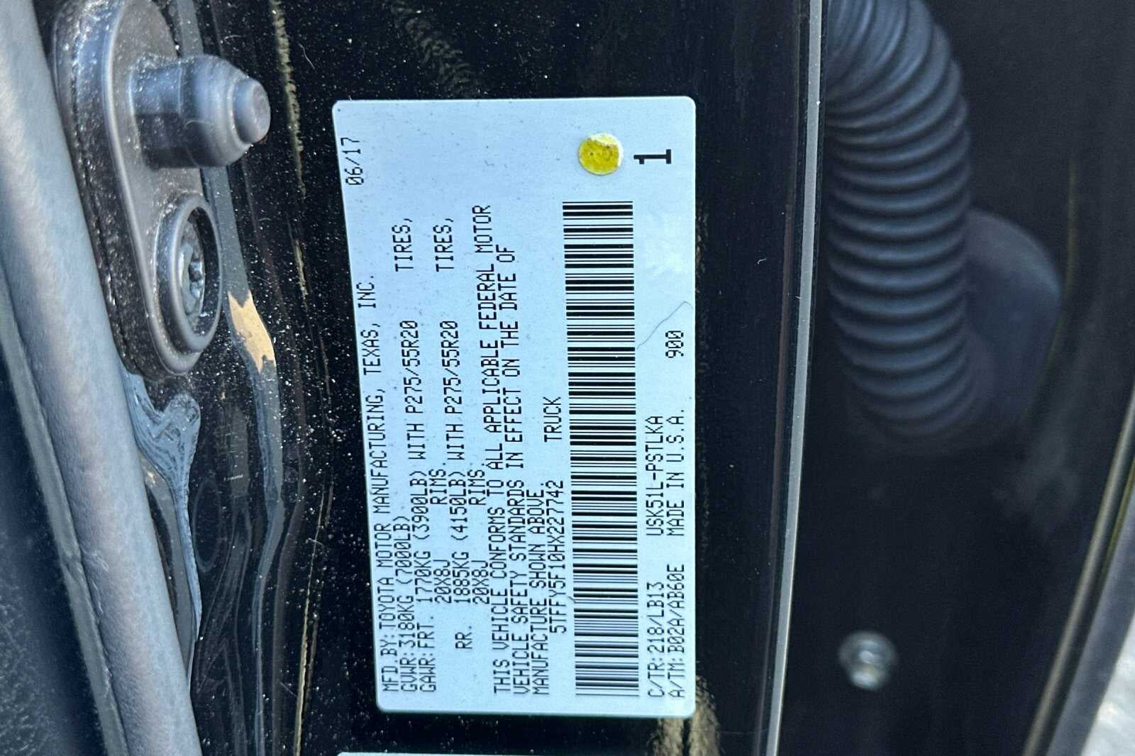 2017 Toyota Tundra 2WD Limited