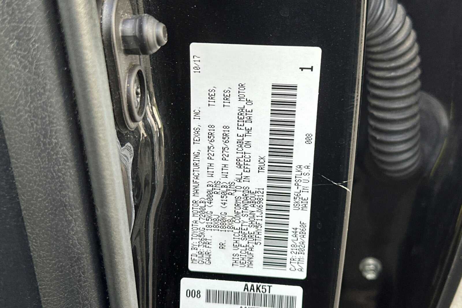 2018 Toyota Tundra 4WD Limited 4D CrewMax
