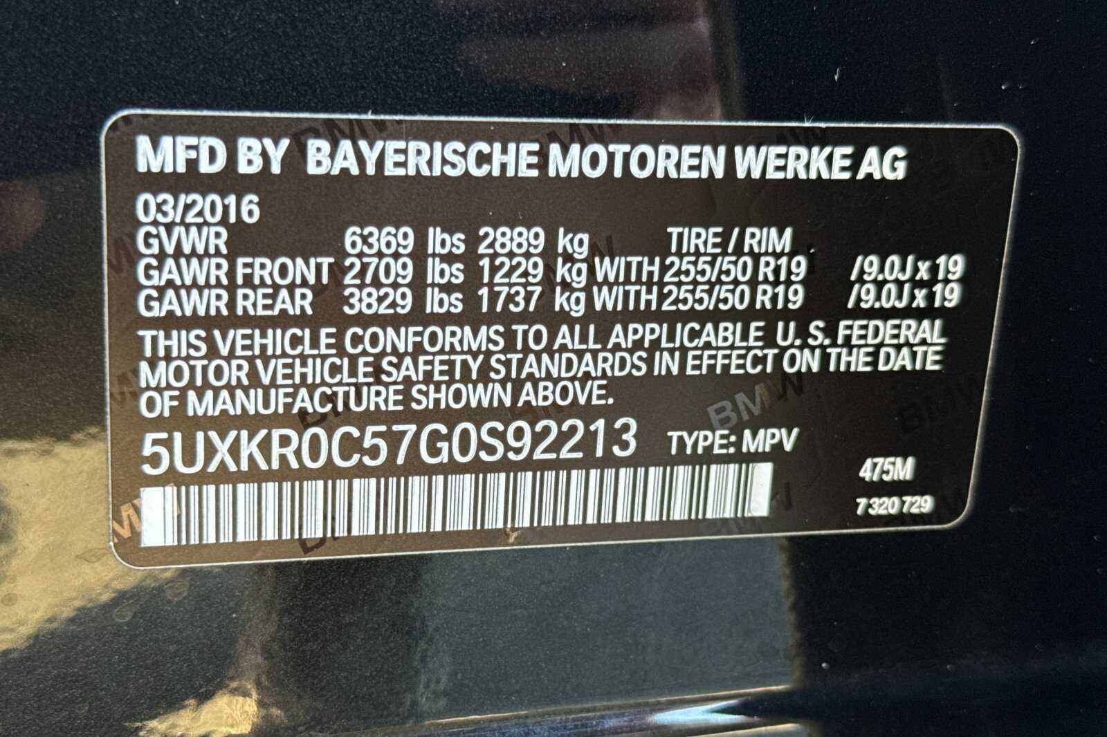 2016 BMW X5 xDrive35i