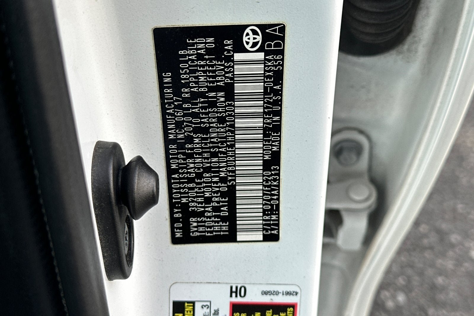 2017 Toyota Corolla SE 4D Sedan