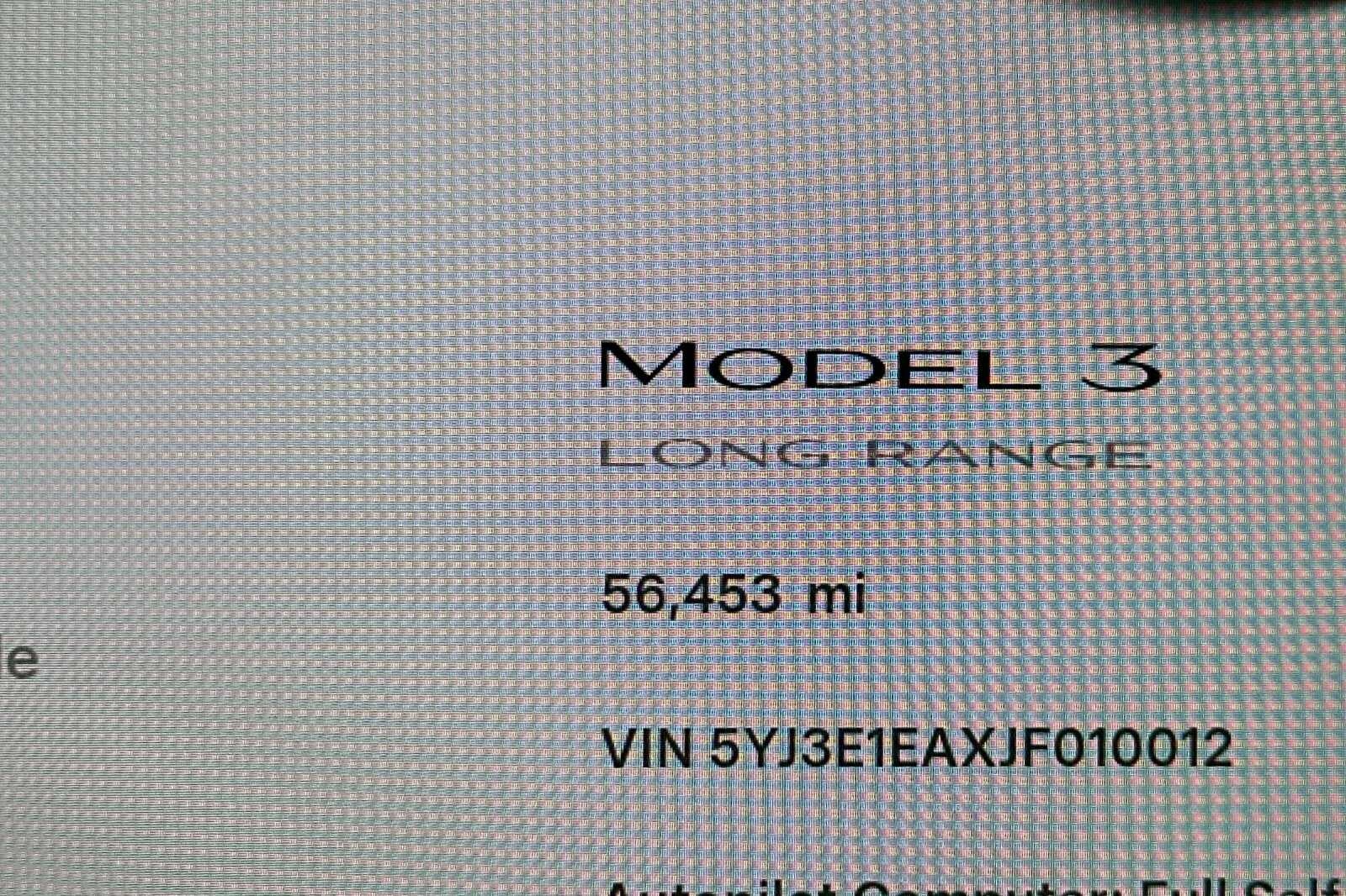 2018 Tesla Model 3 Long Range 4D Sedan