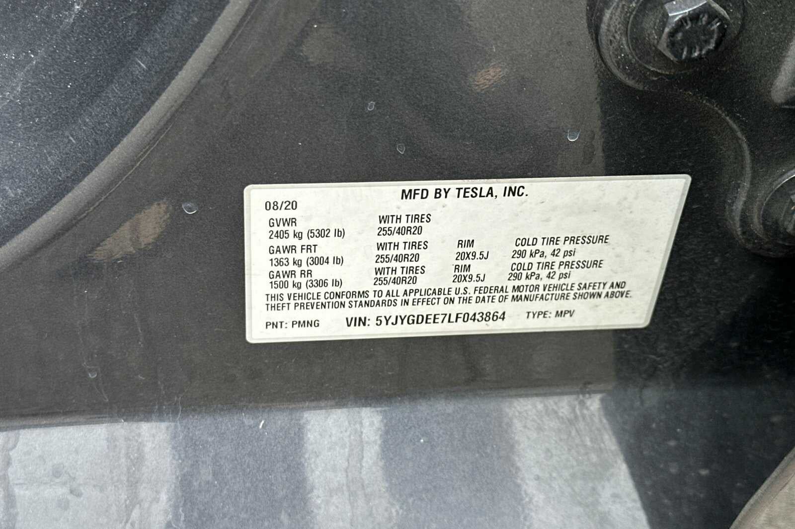 2020 Tesla Model Y Long Range